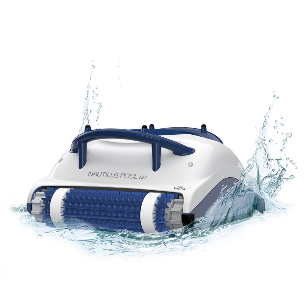 Dolphin Nautilus CC Automatic Robotic Pool Vacuum Cleaner, Wall Climbing Scrubber Brush, Top Load Filter Access, Ideal for Above/In-Ground Pools up to 33 FT in Length